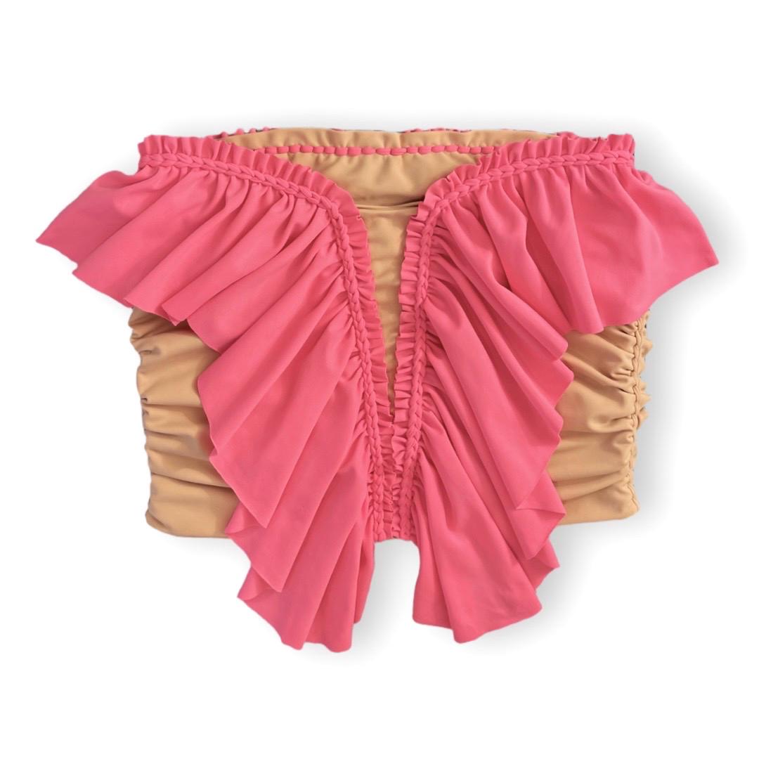 SWEETHEART RUFFLE TUBE TOP • custom colors