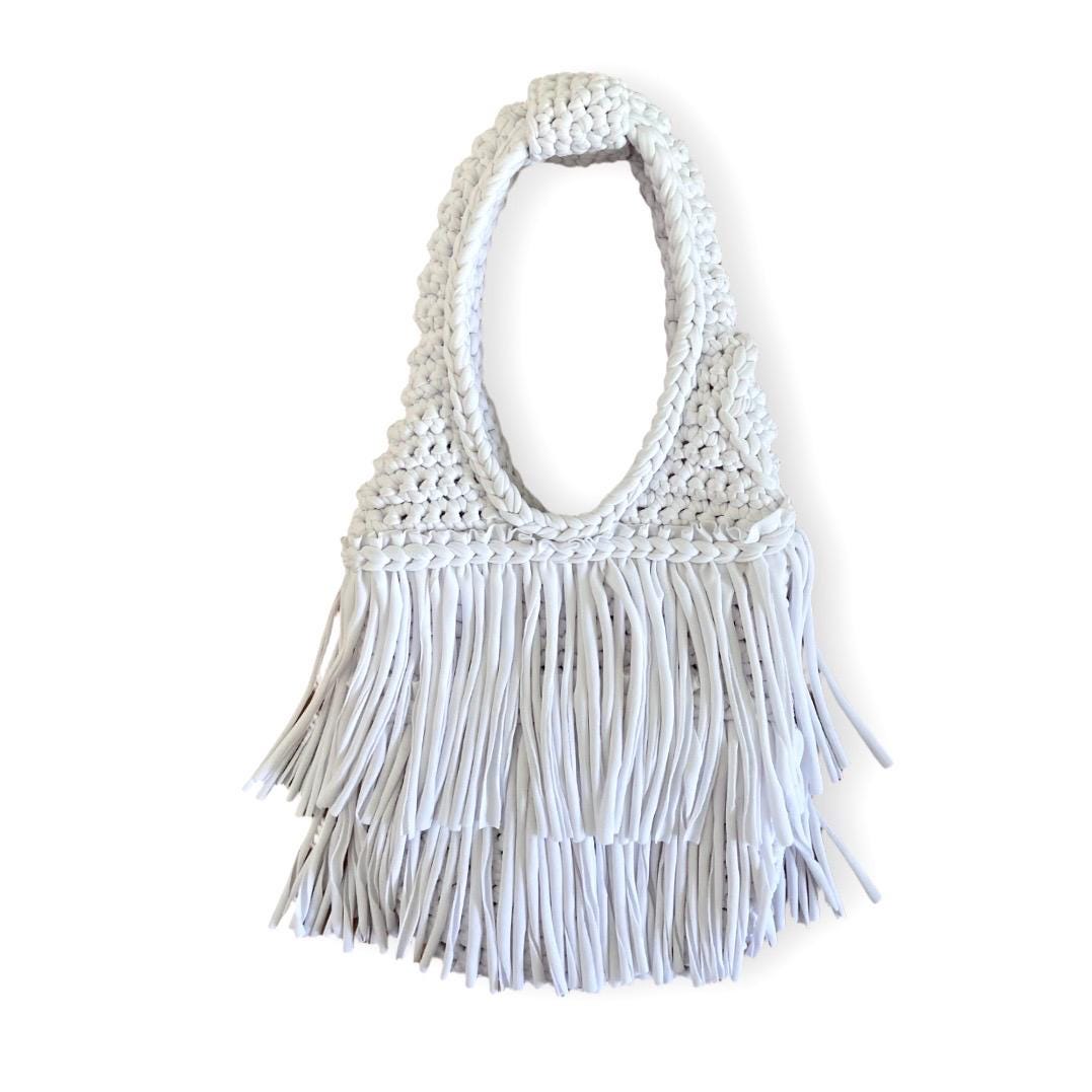 CROCHETED DOUBLE FRINGE RODEO TOTE • custom colors