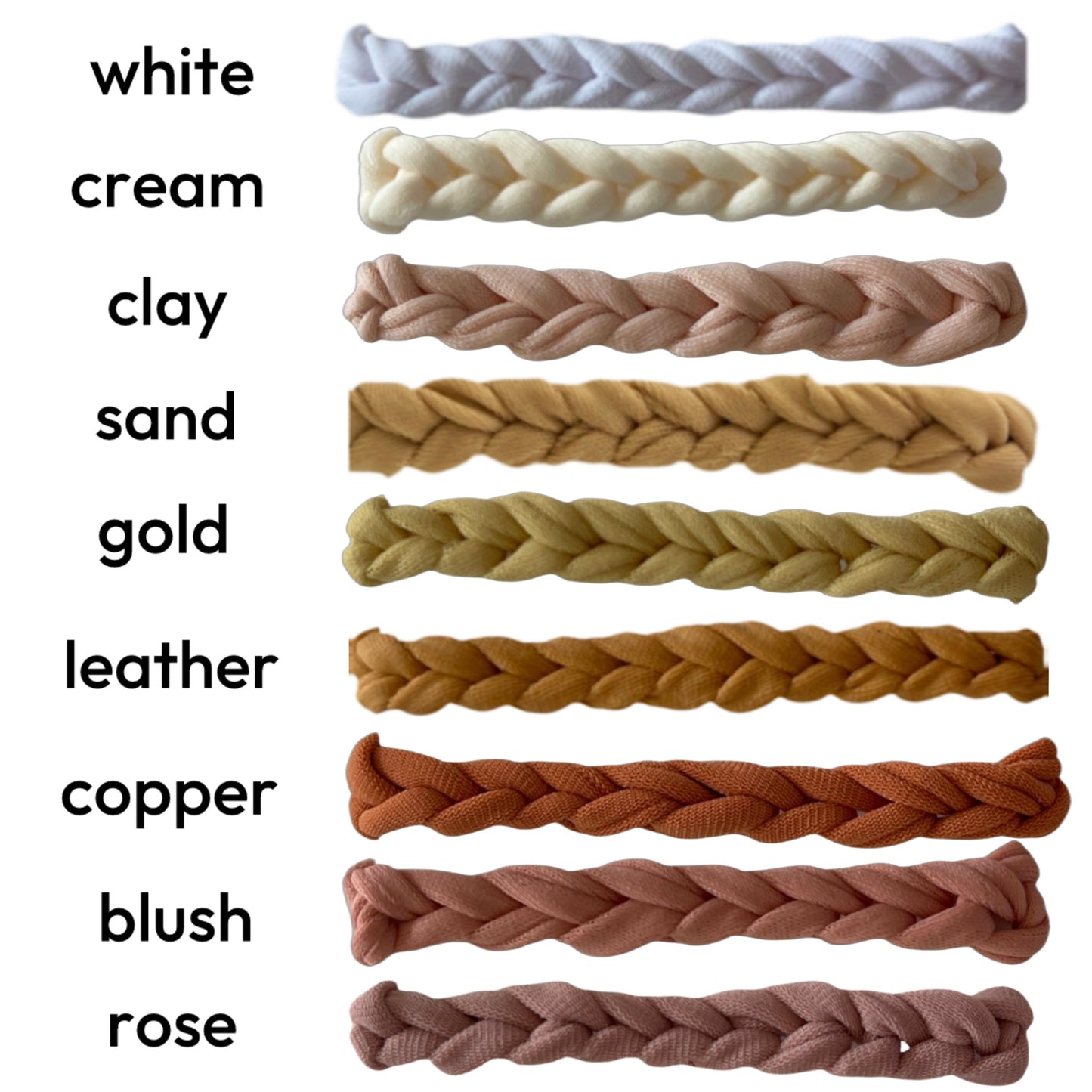 CROCHETED MINI FLOWER FRINGE WRISTLET • cream and copper