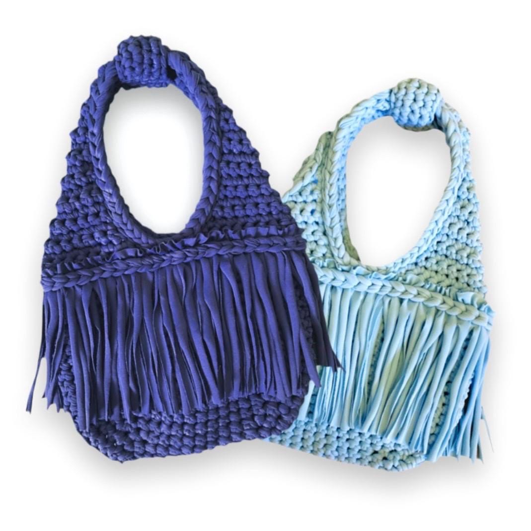 CROCHETED MINI FRINGE WRISTLET • custom colors