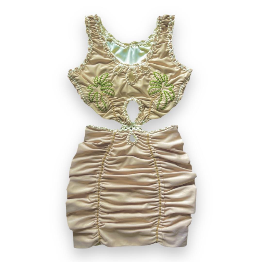 MINI COCO DRESS • cream and clay