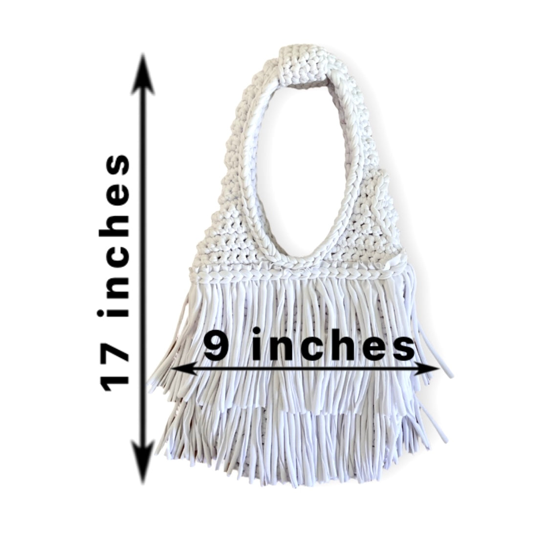 CROCHETED DOUBLE FRINGE RODEO TOTE • custom colors