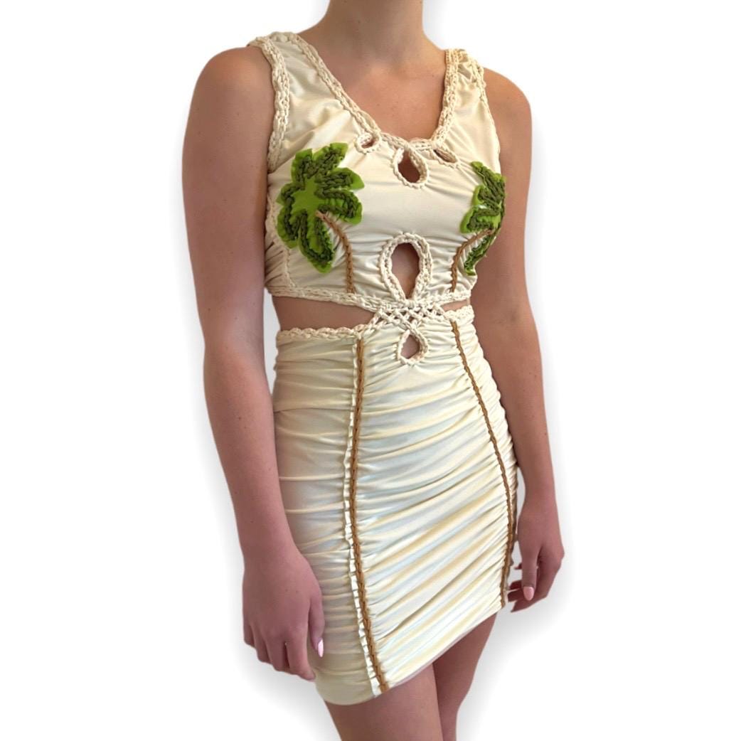 MINI COCO DRESS • cream and clay
