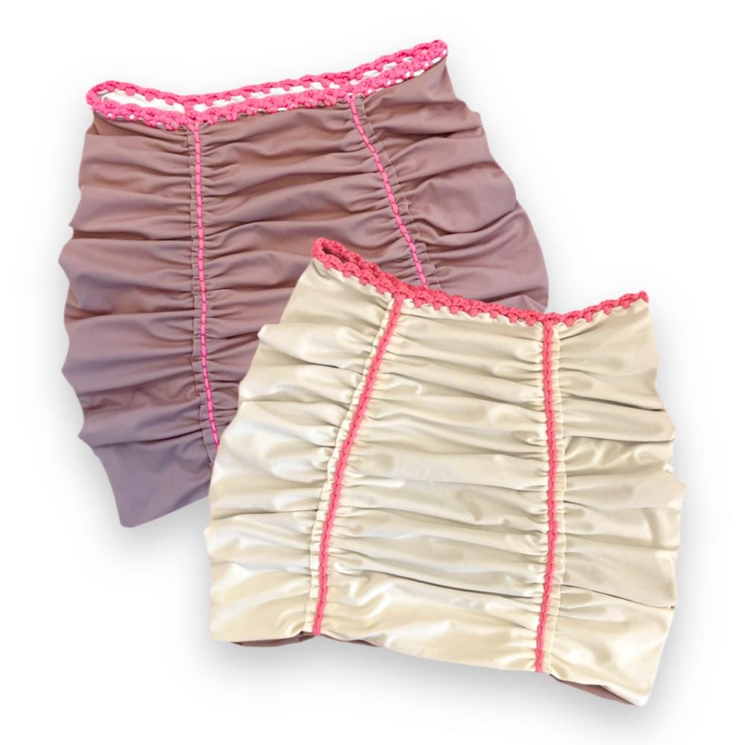 REVERSIBLE PENCIL MINI SKIRT • custom colors