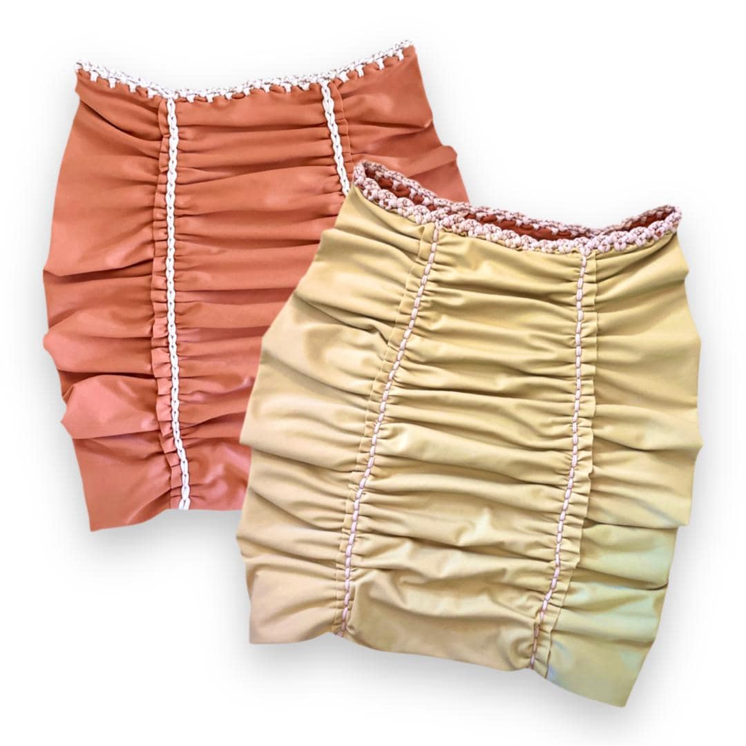 REVERSIBLE PENCIL MINI SKIRT • custom colors