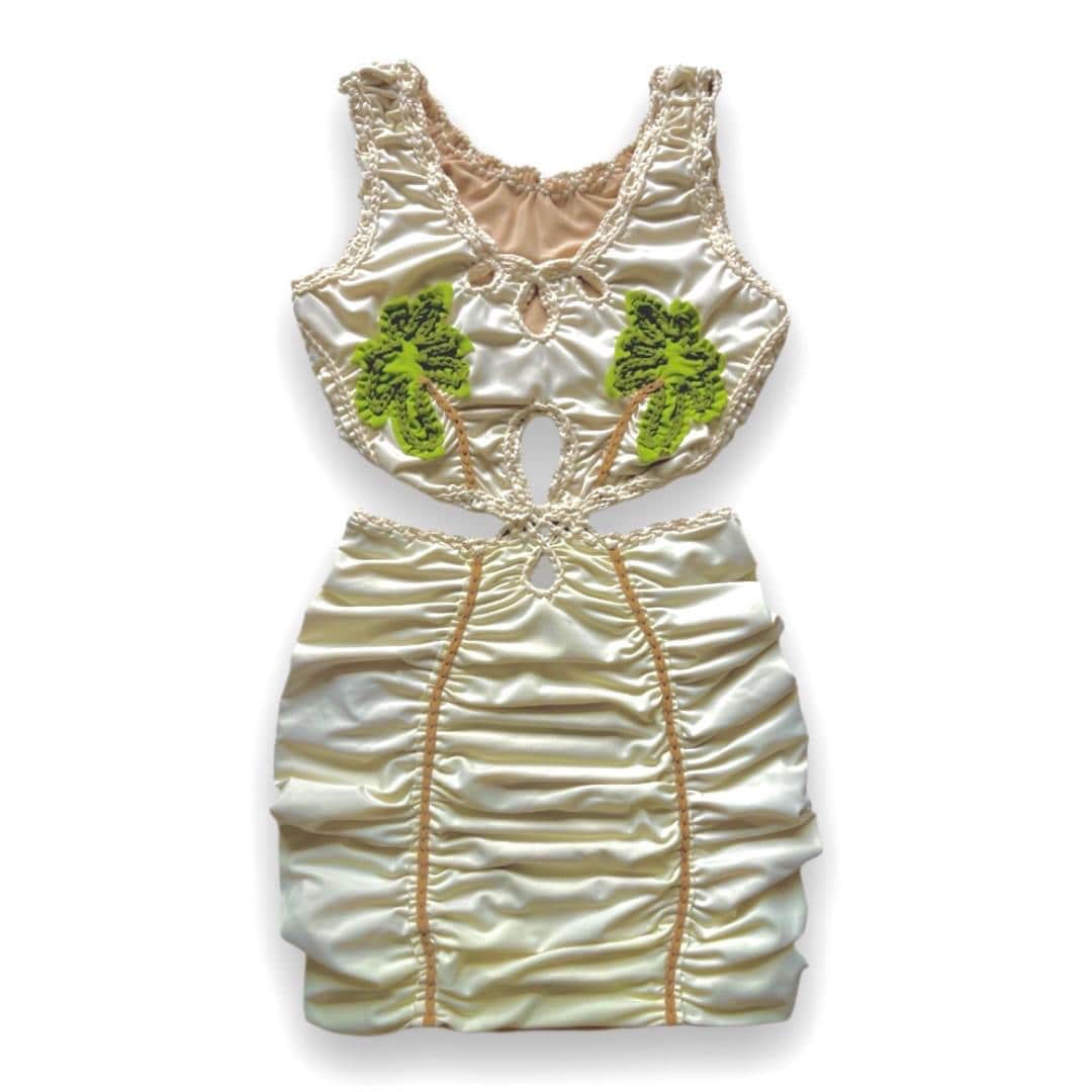 MINI COCO DRESS • cream and clay