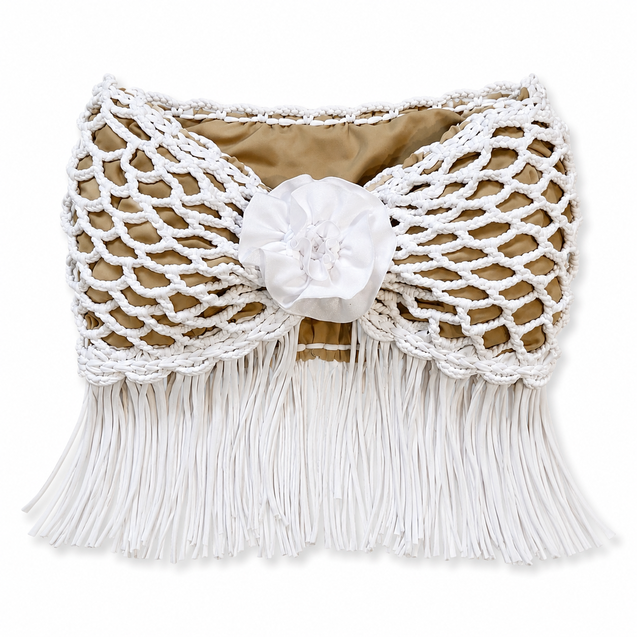 Crochet Fringe Rosette Top