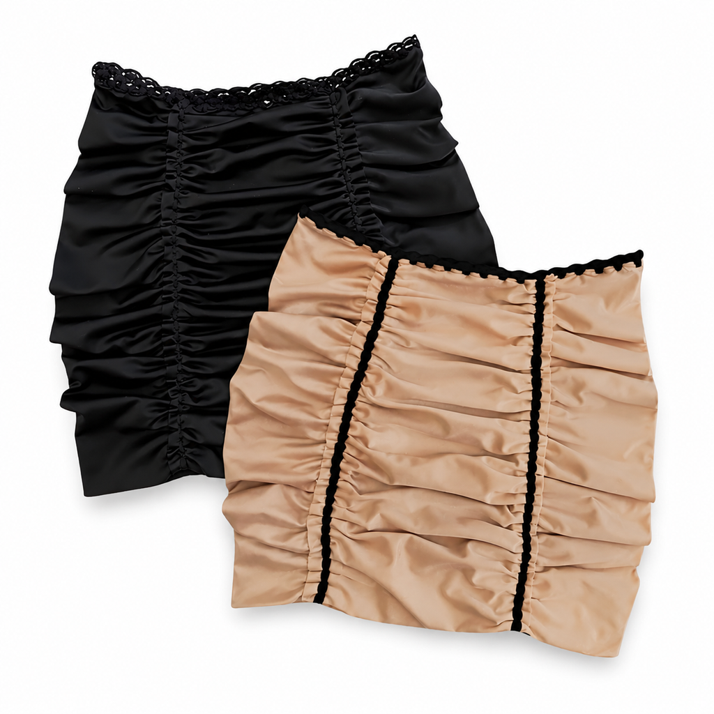 Flower Lei Two Piece Set – Onyx/Coconut