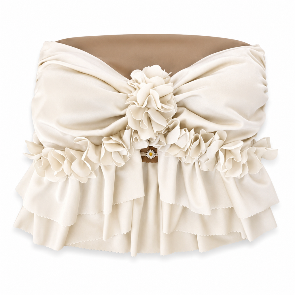 Frilly Flower Bandeau
