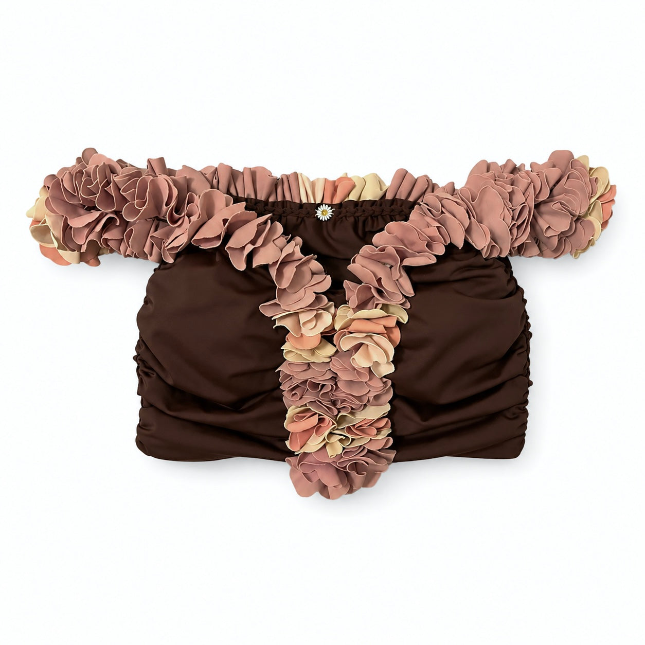 Flower Lei Two Piece Set – Onyx/Coconut