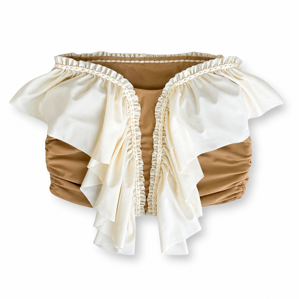 Butterfly Ruffle Tube Top