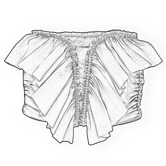 SWEETHEART RUFFLE TUBE TOP • custom colors