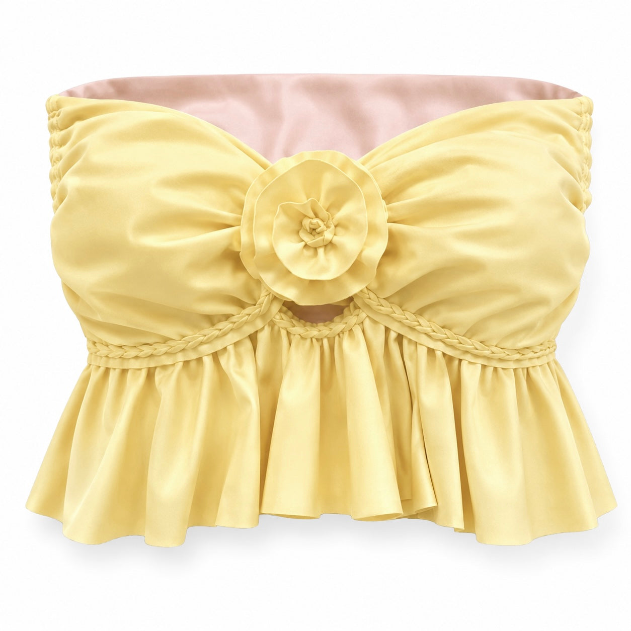 Reversible Ruffle Rose Top