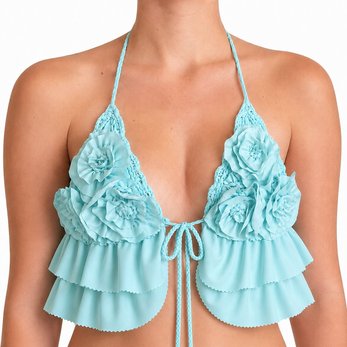 Rosette Triangle Top