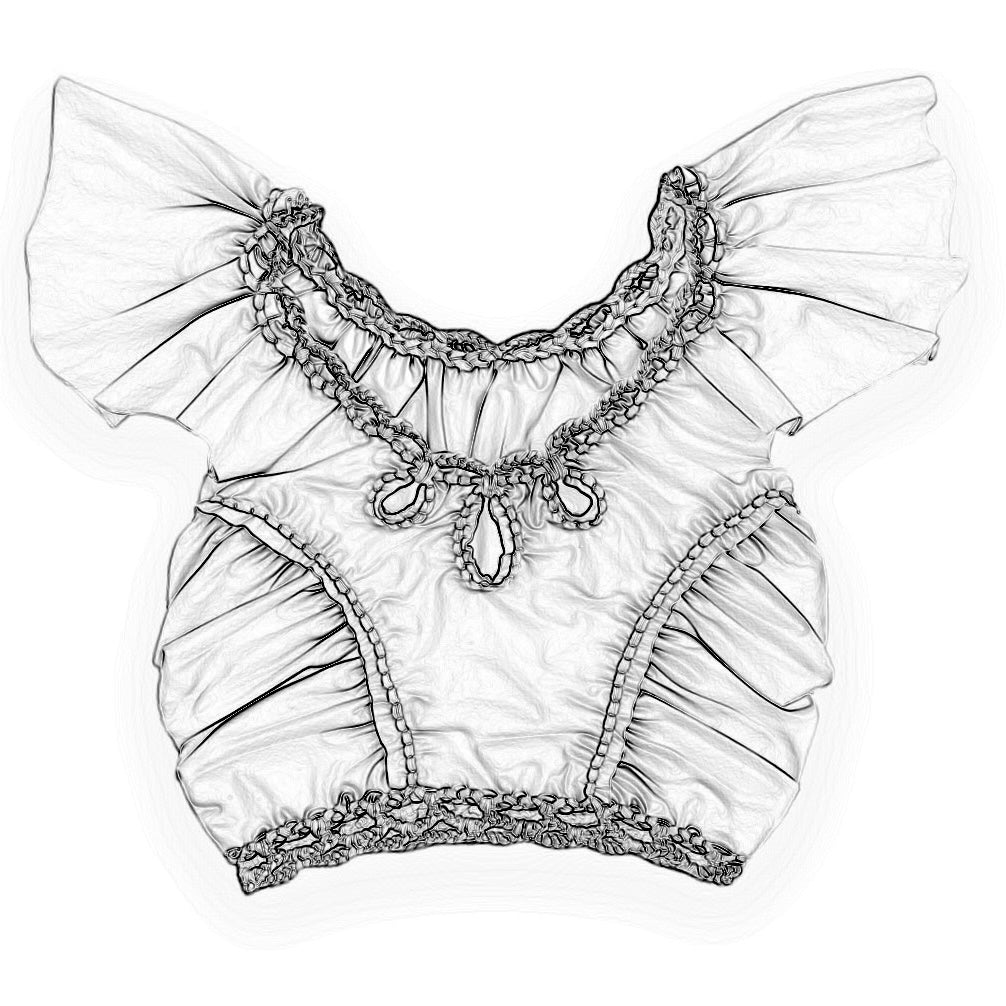 CROCHETED RODEO FLUTTER SLEEVE TOP • custom colors