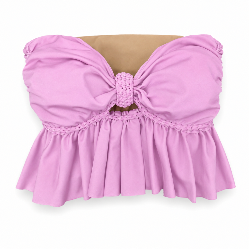 Reversible Ruffle Bow Top