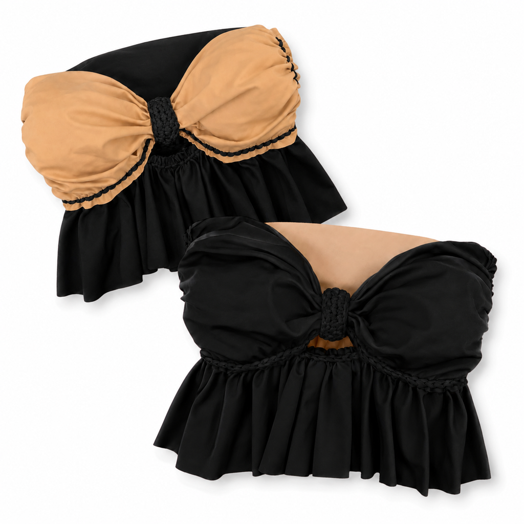 Reversible Ruffle Bow Top