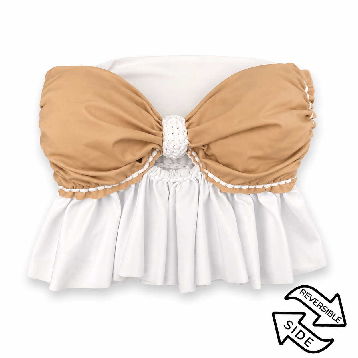 Reversible Ruffle Bow Top