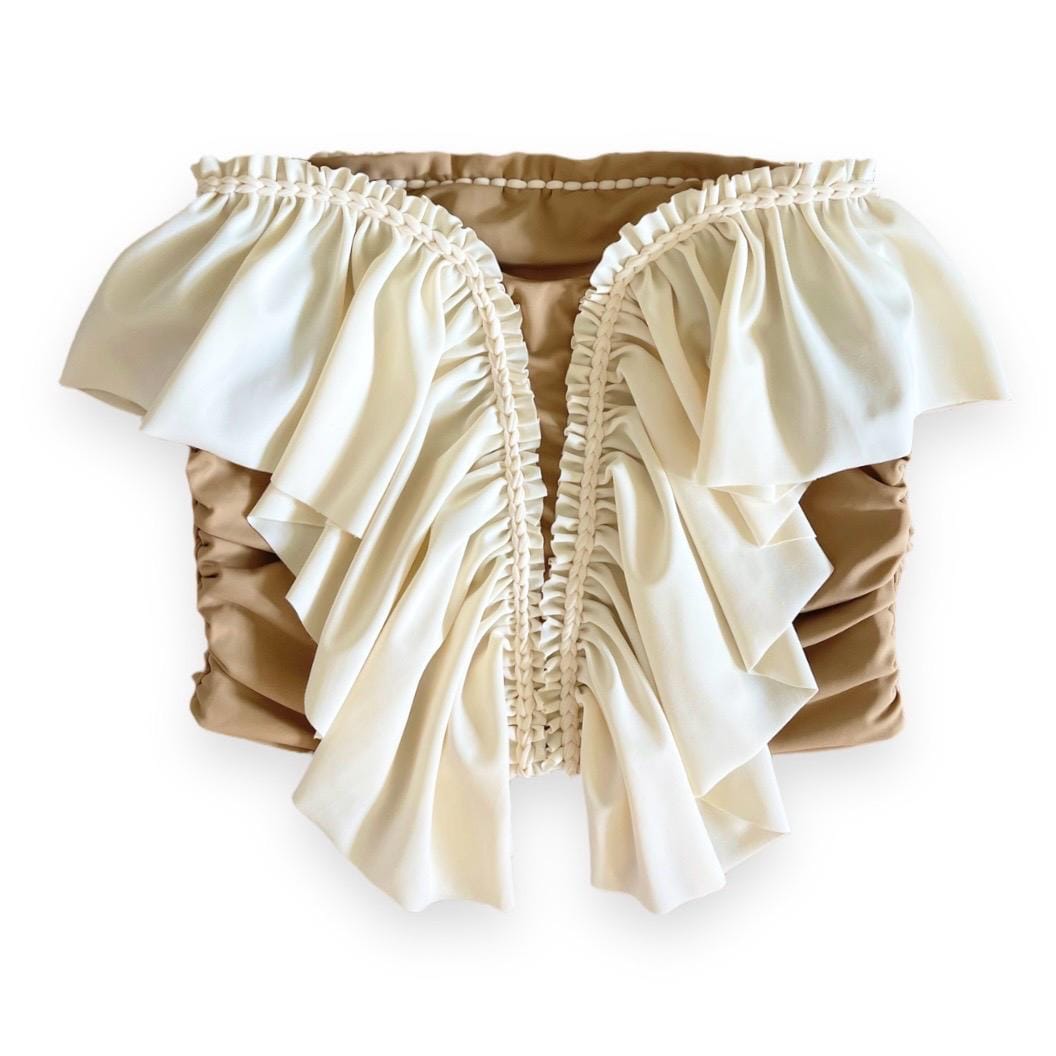 SWEETHEART RUFFLE TUBE TOP • custom colors
