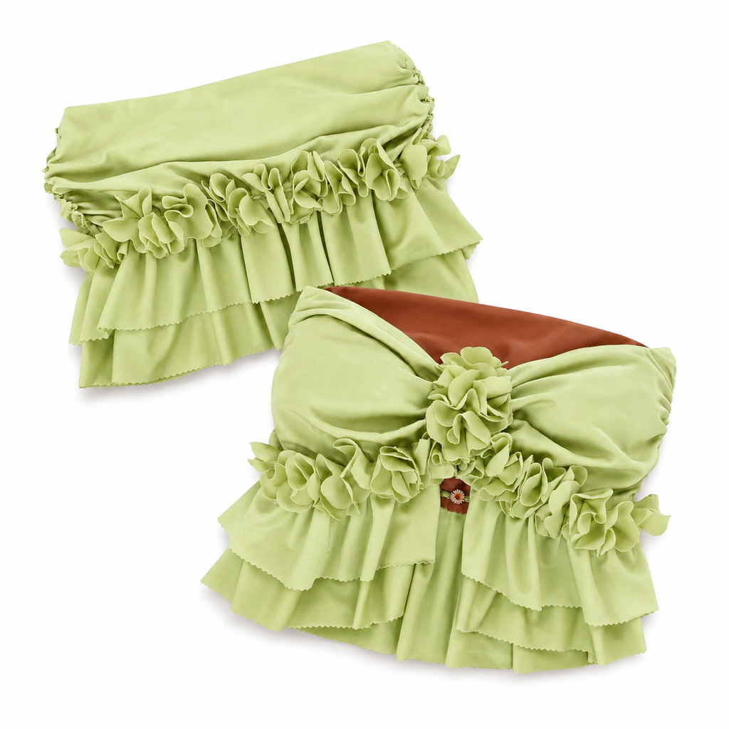 Frilly Flower Bandeau