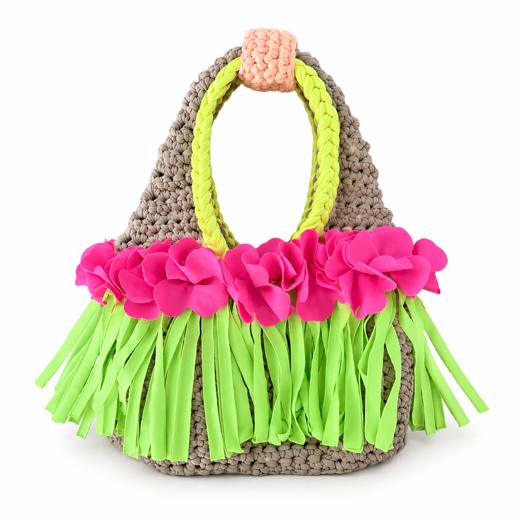 The Hula Fringe Mini – Neon Bloom