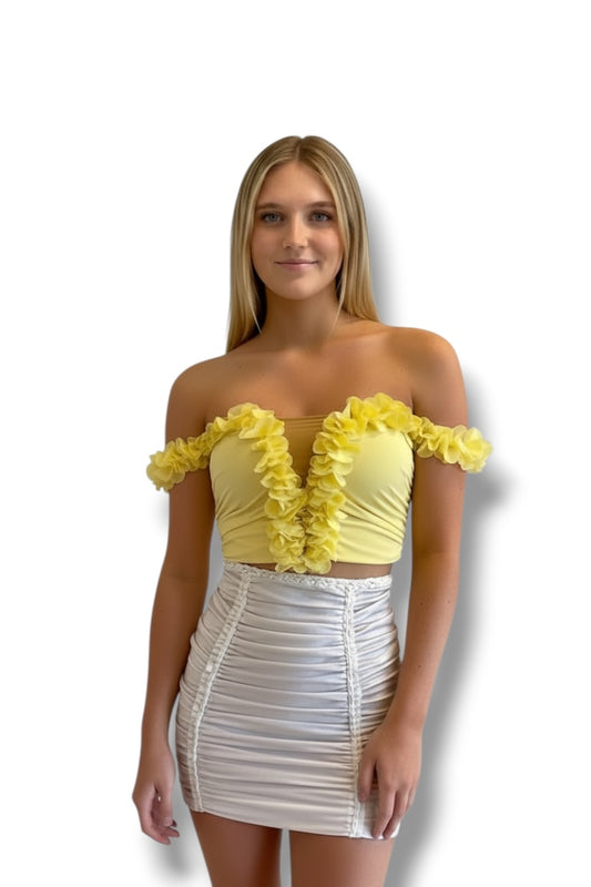 FLOWER LEI TOP • single color