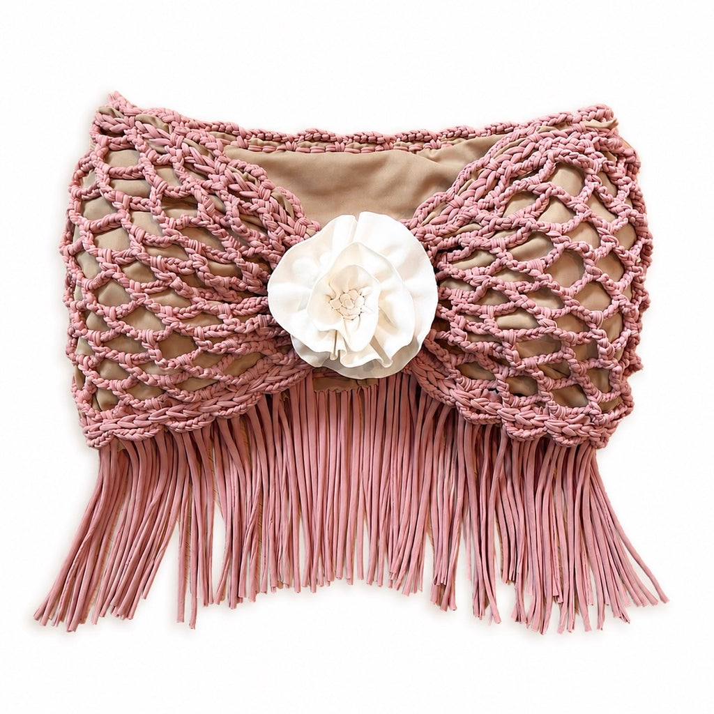 Crochet Fringe Rosette Top