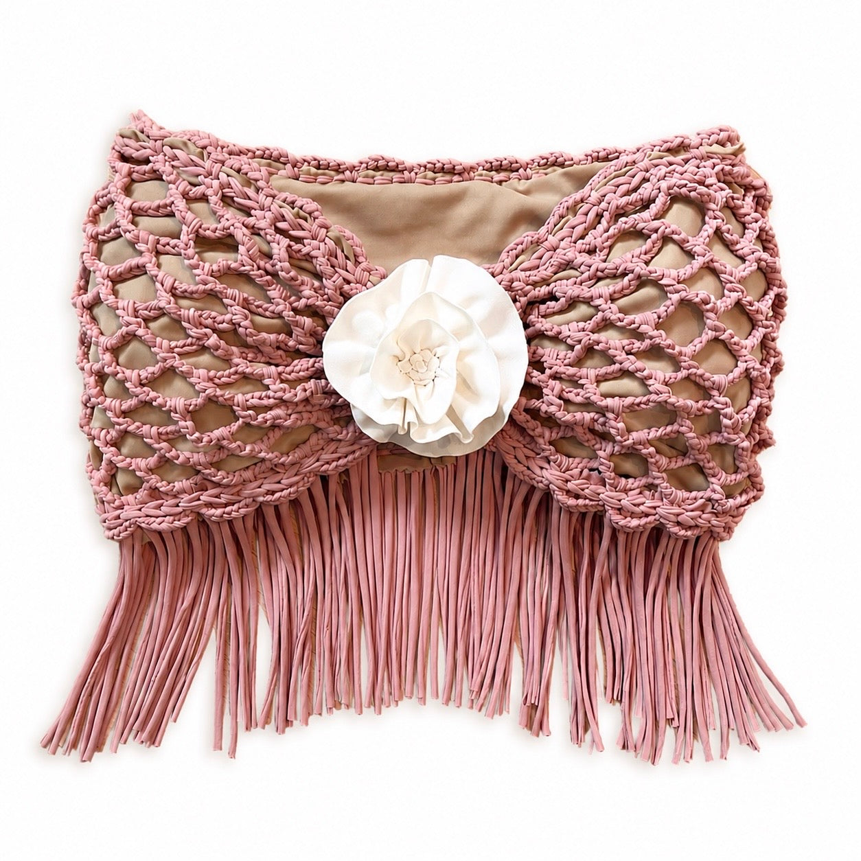 Crochet Fringe Rosette Top