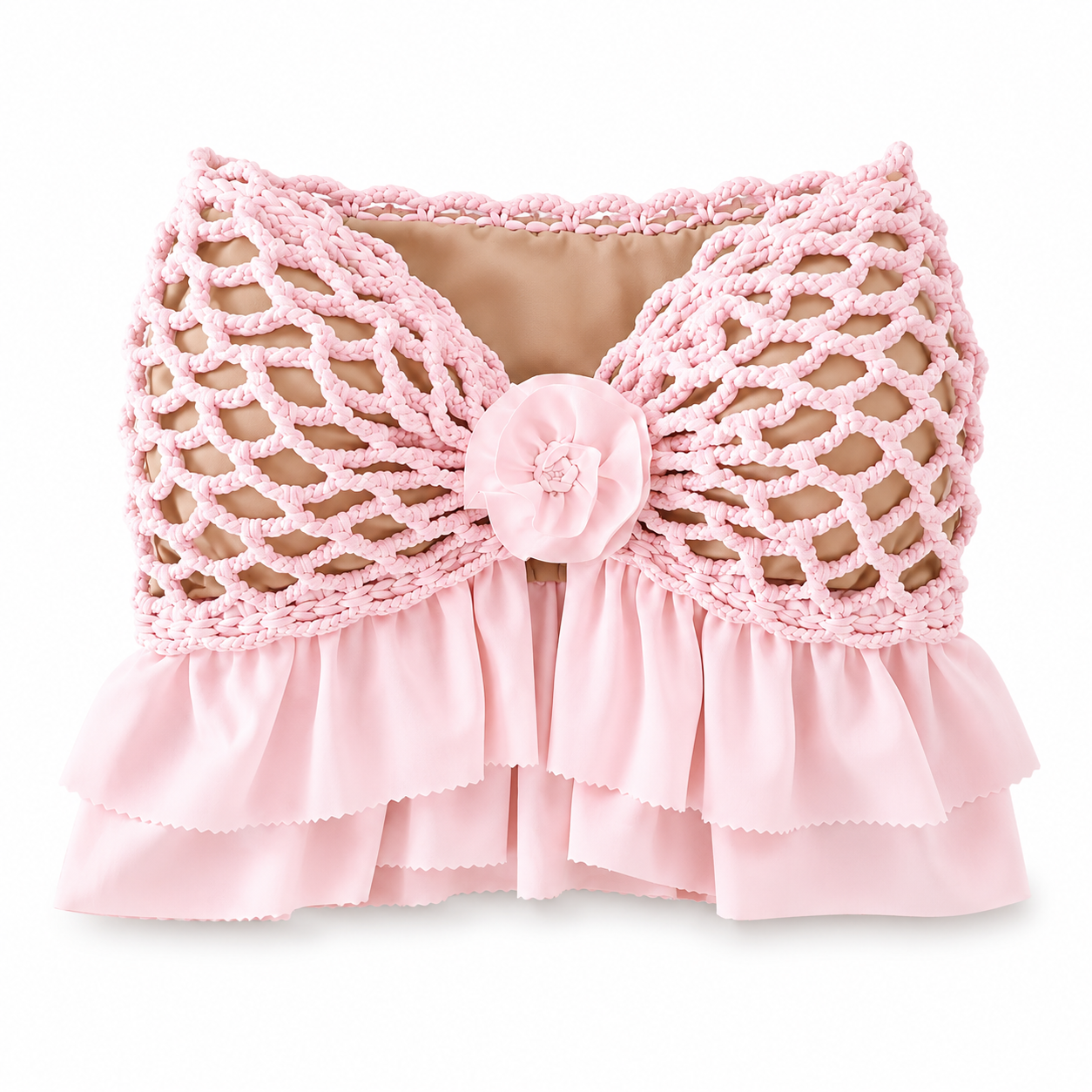 Crochet Ruffle Rose Top