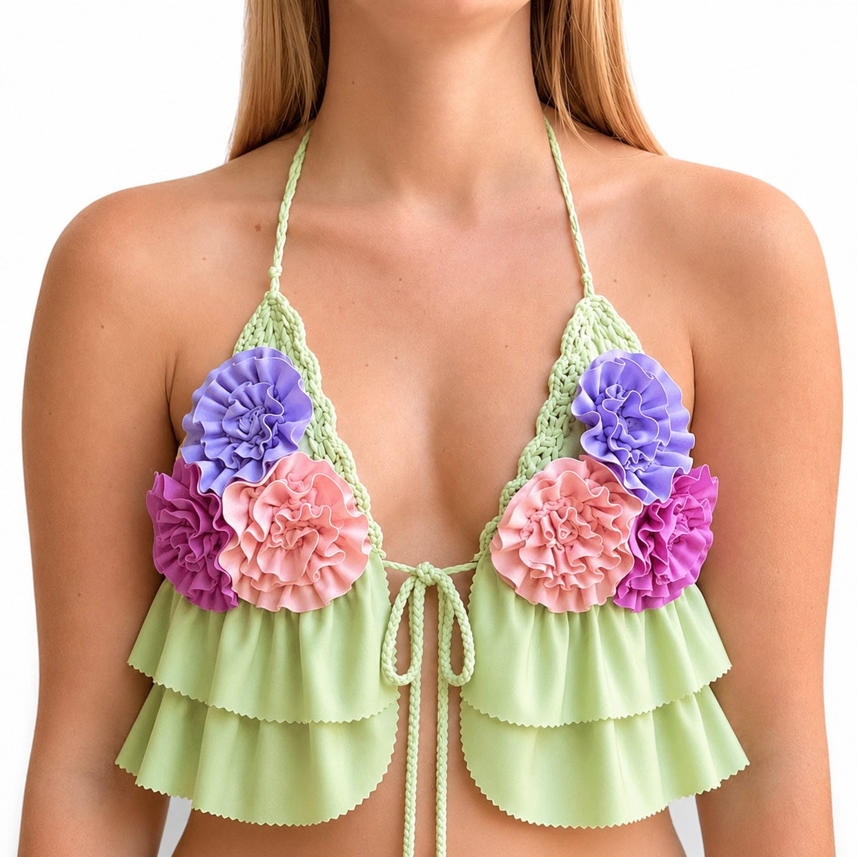 Rosette Triangle Top