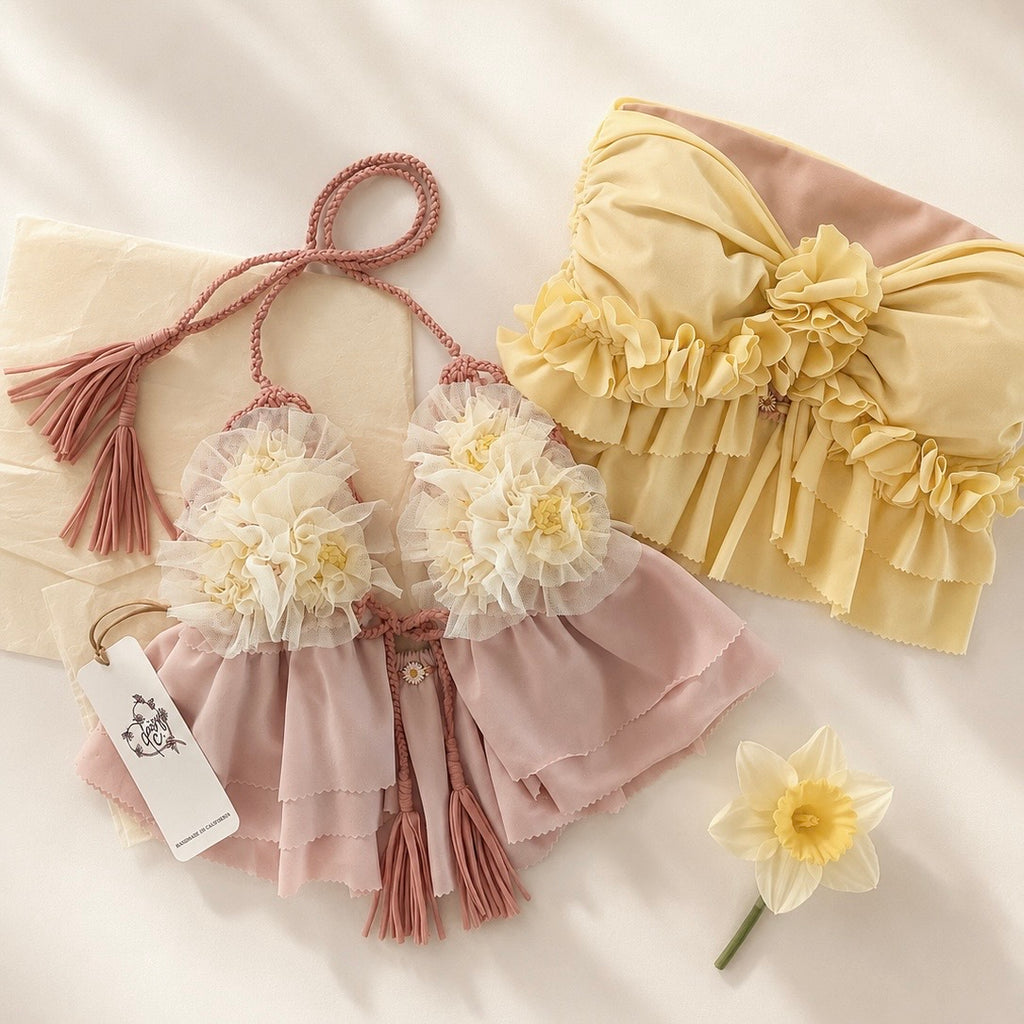 Frilly Flower Bandeau