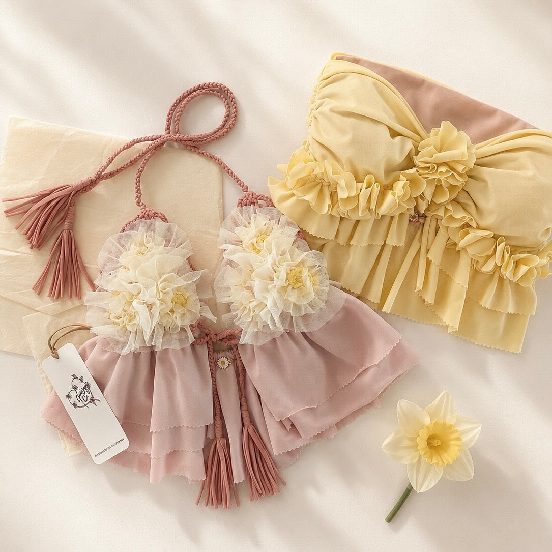 Frilly Flower Bandeau