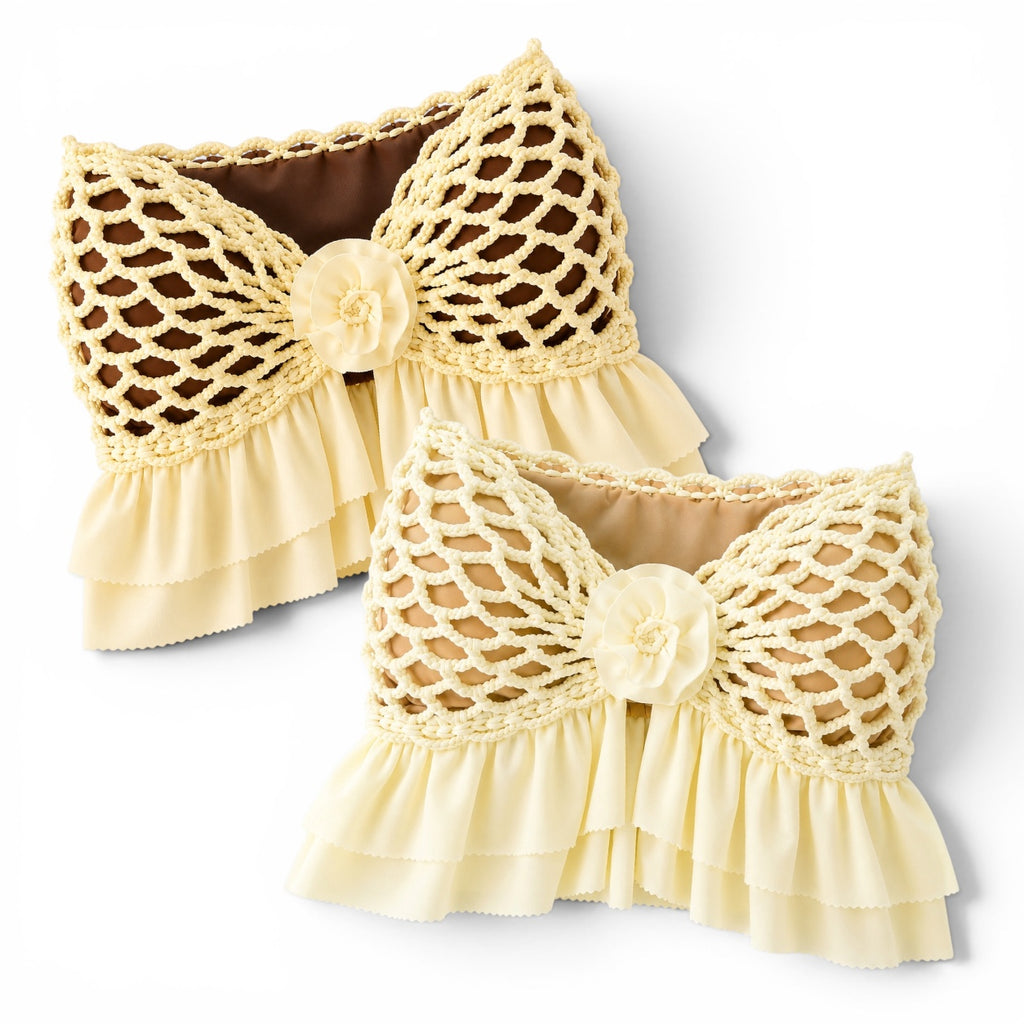 Crochet Ruffle Rose Top