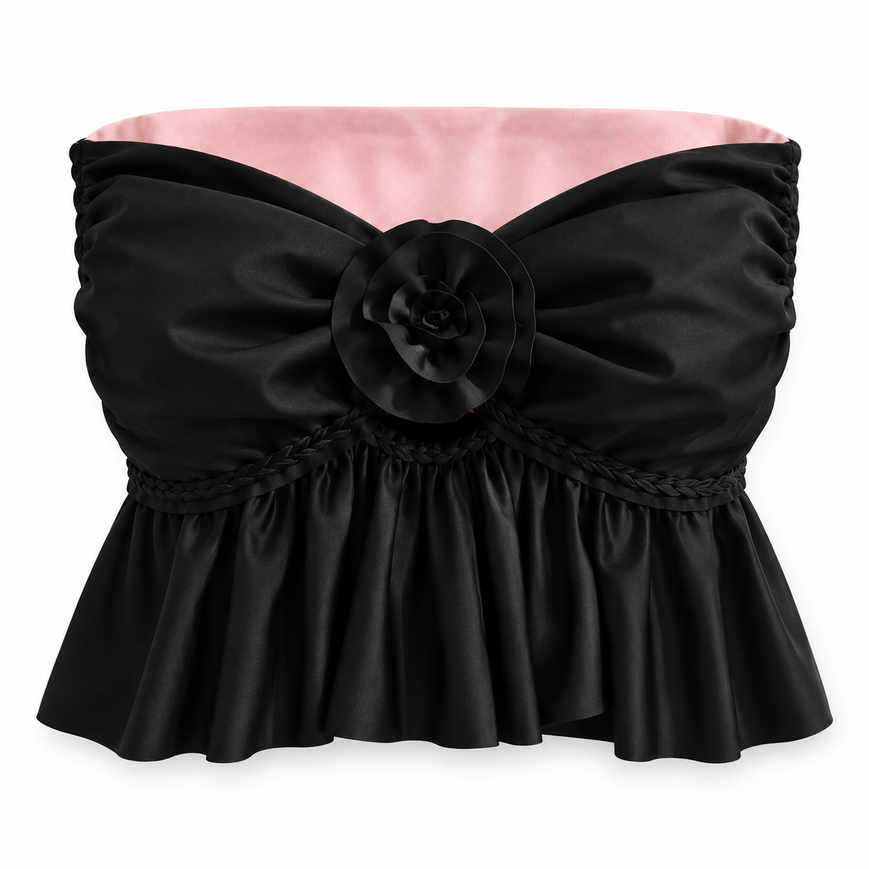 Reversible Ruffle Rose Top