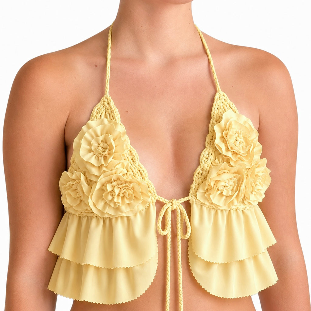 Rosette Triangle Top