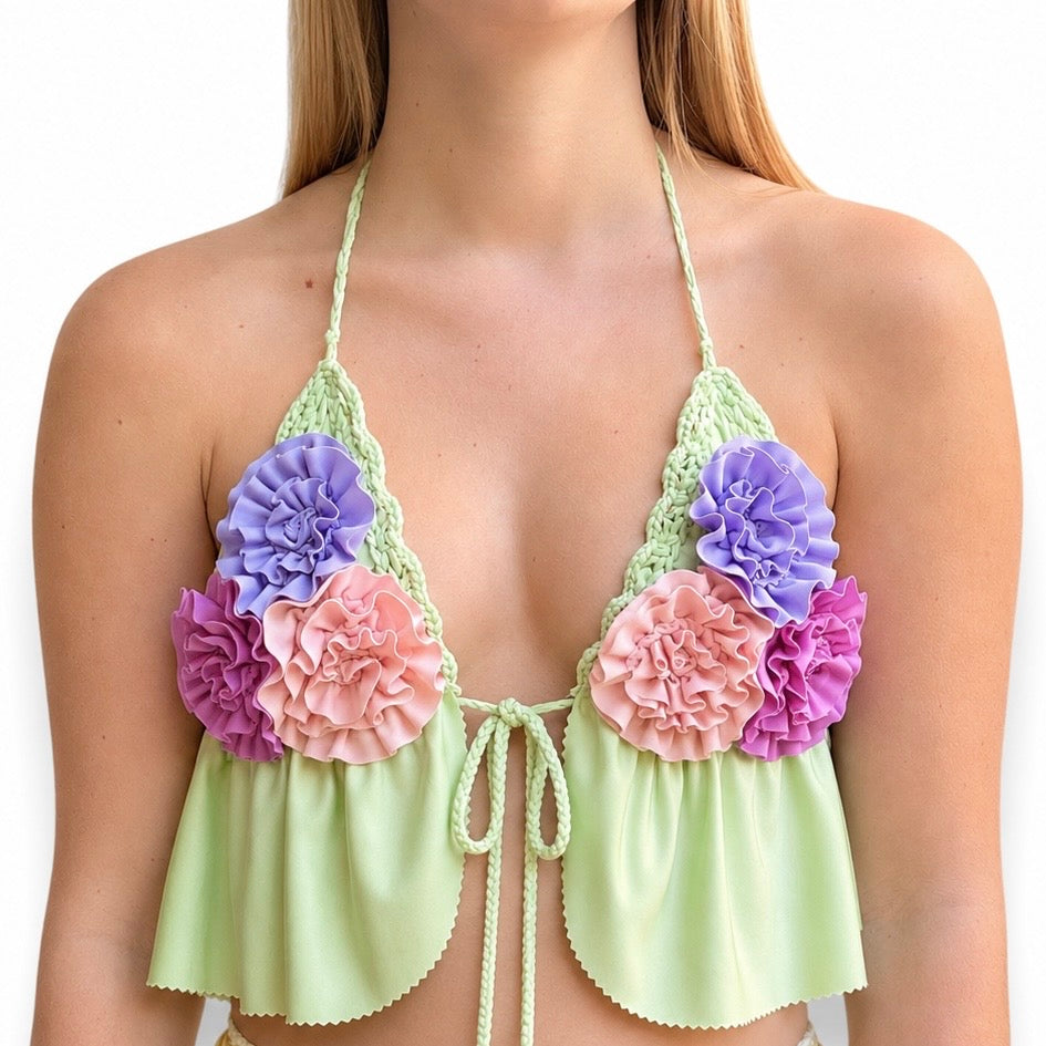 Flower Triangle Top