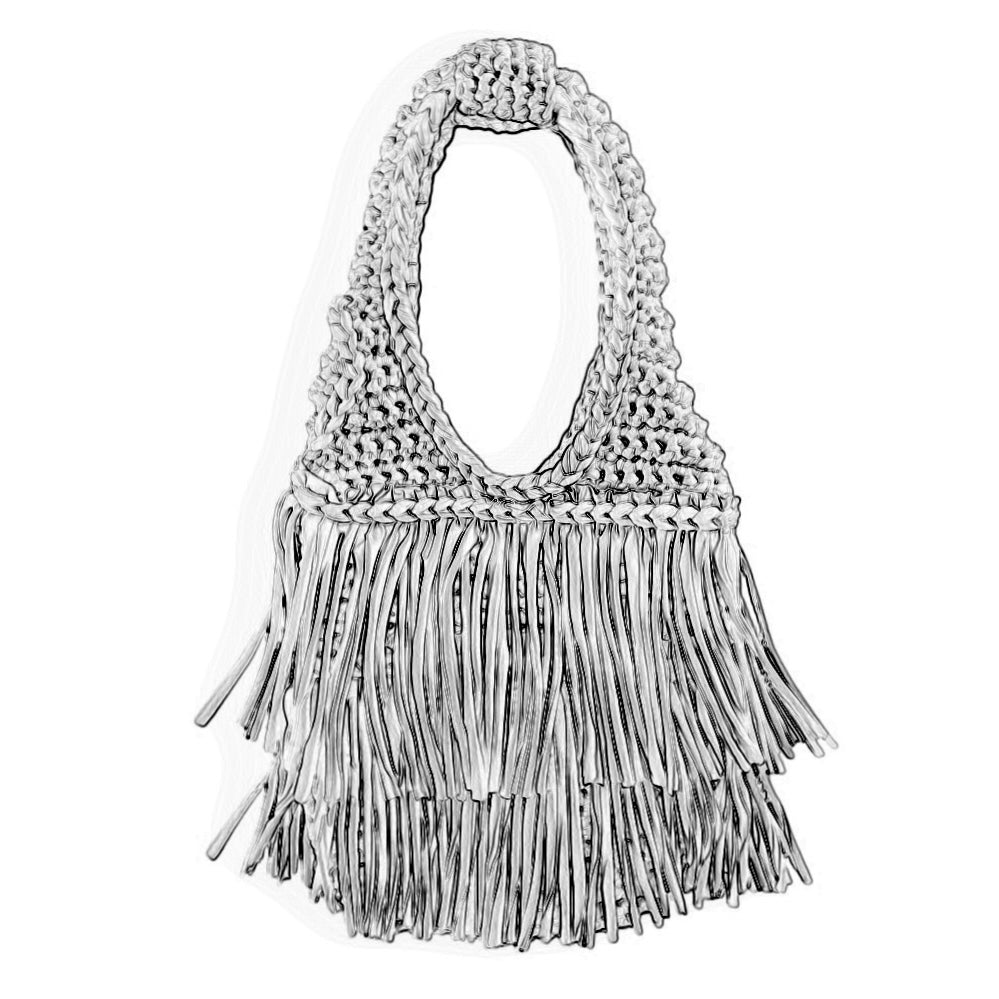 CROCHETED DOUBLE FRINGE RODEO TOTE • custom colors