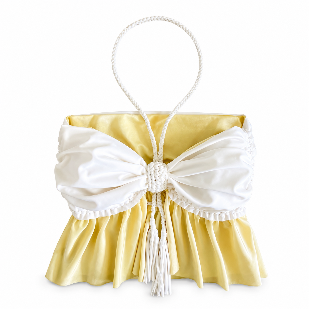 Reversible Split Ruffle Bow Top – Daffodil