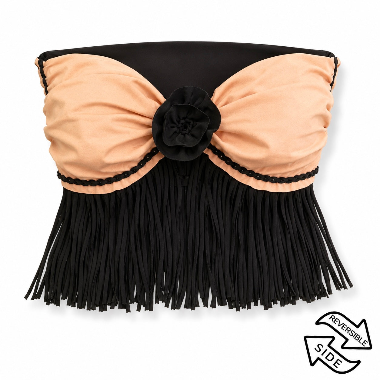 Reversible Fringe Rose Top