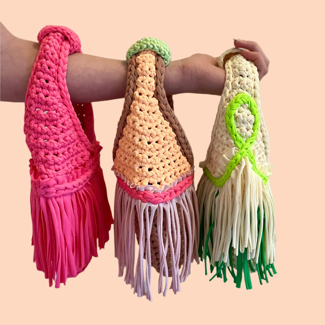 CROCHETED MINI FRINGE RODEO WRISTLET • custom colors
