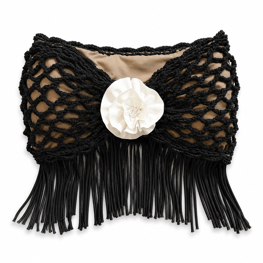 Crochet Fringe Rosette Top