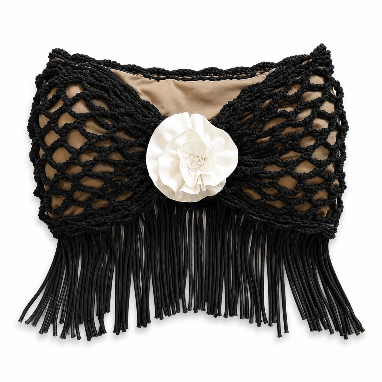Crochet Fringe Rosette Top