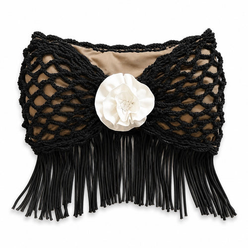 Crochet Fringe Rosette Top
