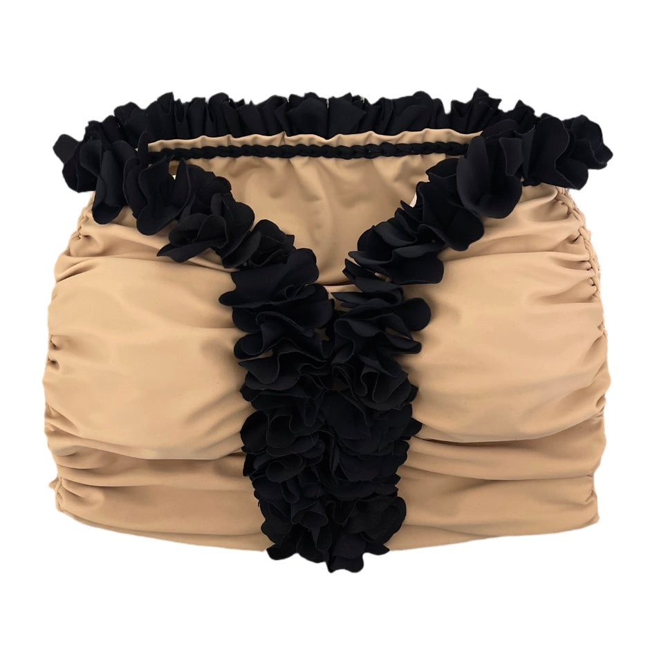 SWEETHEART FLOWER LEI TUBE TOP • black or white