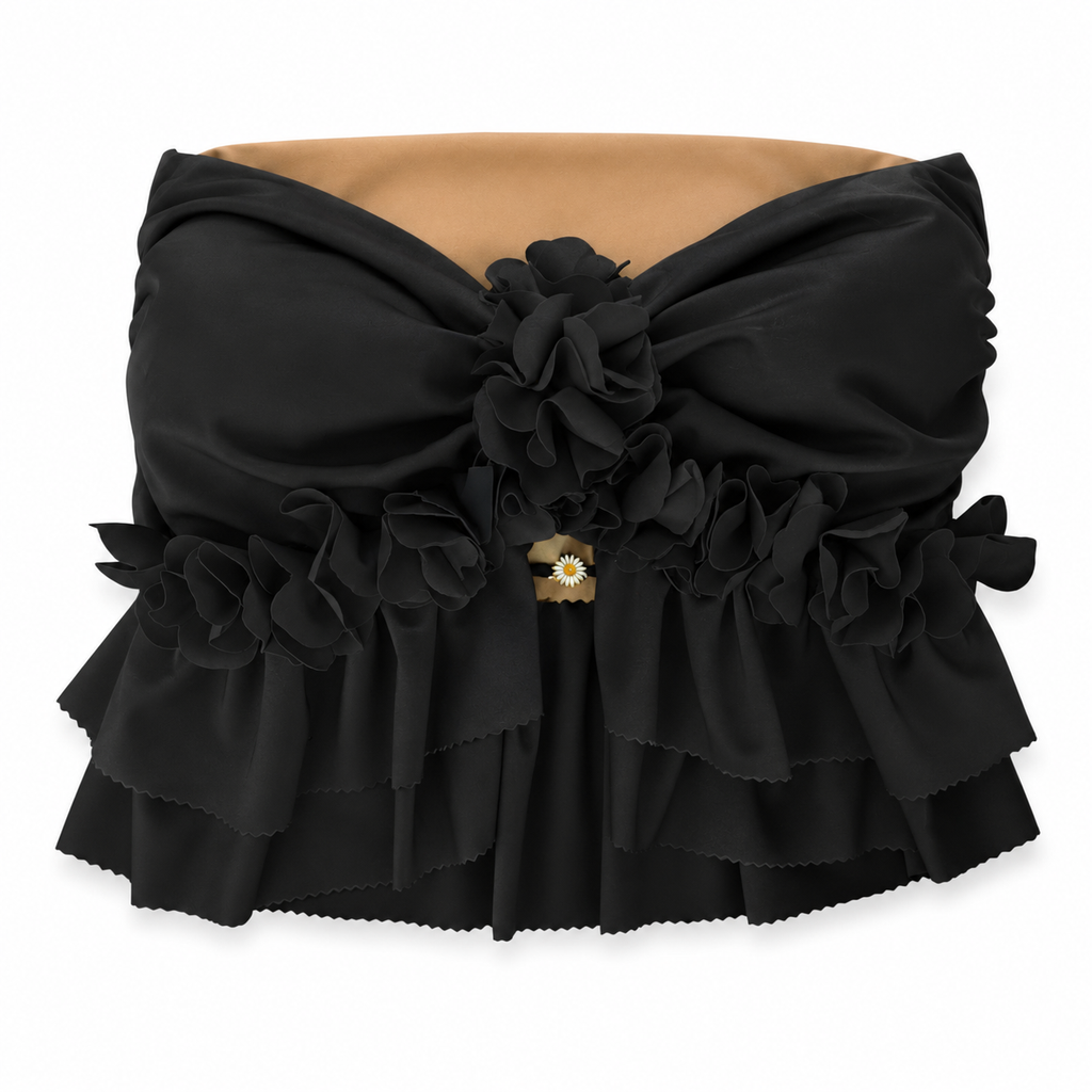 Frilly Flower Bandeau