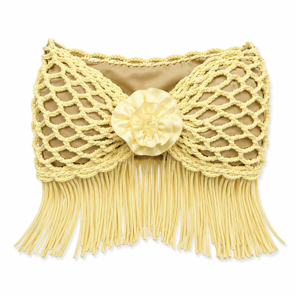 Crochet Fringe Rosette Top