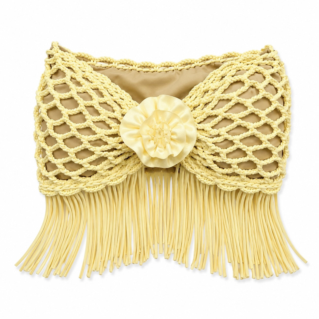 Crochet Fringe Rosette Top