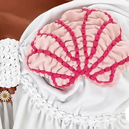 Reversible Split Ruffle Seashell Top – Gardenia