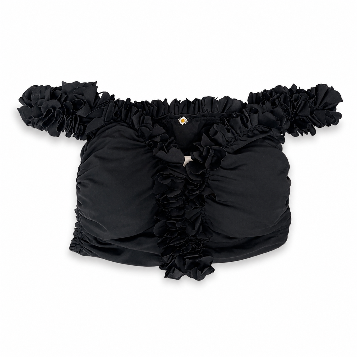Flower Lei Two Piece Set – Onyx/Coconut