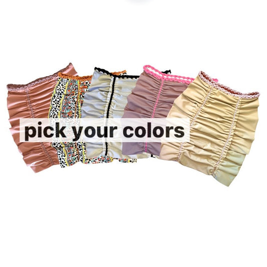 REVERSIBLE PENCIL MINI SKIRT • custom colors